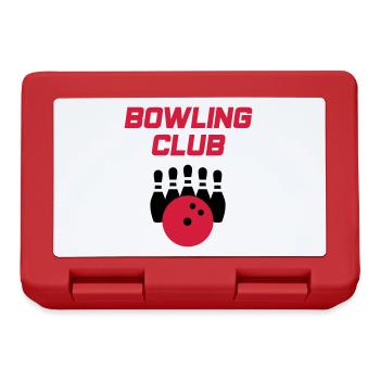 Bowling Club (bowling pins, bowling ball) - Boîte à goûter - rouge - Devant