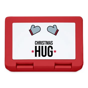 Weihnachten Umarmung Winter Handschuhe Geschenk - Brotdose - Rot - Vorne