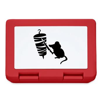 Kebab Grill Maus - Brotdose - Rot - Vorne