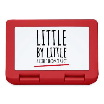 Little by Little Tee – perfektes Geschenk für Wachstum! - Brotdose - Rot - Vorne