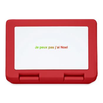 Je peux pas j'ai Noel ! - Boîte à goûter - rouge - Devant