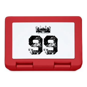 99 Couronne numérique - Boîte à goûter - rouge - Devant