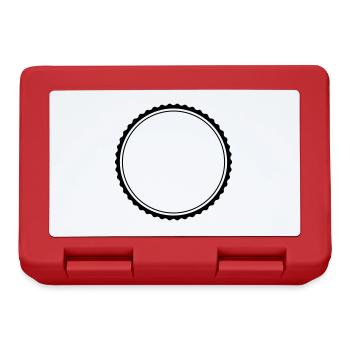 kreis symbol - Brotdose - Rot - Vorne