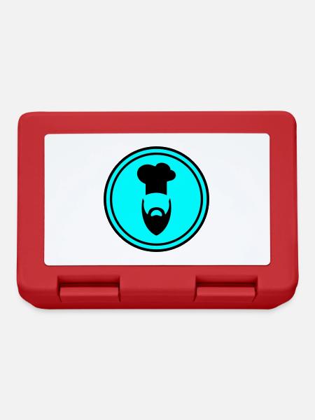 Symbole de l’icône du chapeau de cuisine - Boîte à goûter - rouge