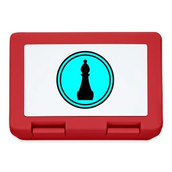 Chess piece symbol - Lunchbox - red - Front