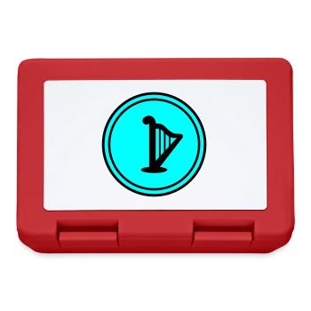 Harfe symbol - Brotdose - Rot - Vorne
