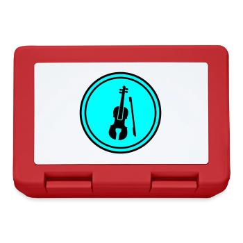 Icône de violon - Boîte à goûter - rouge - Devant