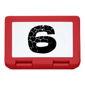 Maillot numéro 6 - Boîte à goûter - rouge - Devant