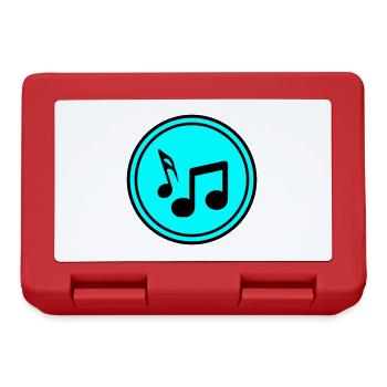Panneau des notes de musique - Boîte à goûter - rouge - Devant