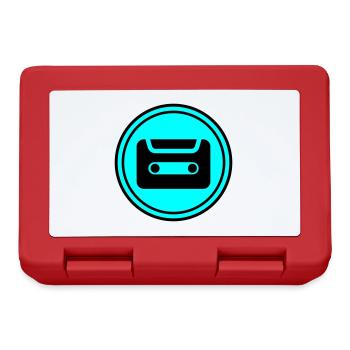 Kassette Symbol - Brotdose - Rot - Vorne