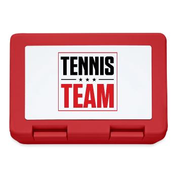 Équipe de tennis - Boîte à goûter - rouge - Devant