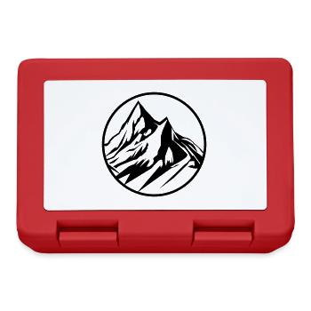 Berge Symbol Mountains - Lunchbox - red - Front
