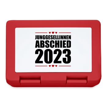 Jga 2023 Junggesellinnenabschied - Brotdose - Rot - Vorne