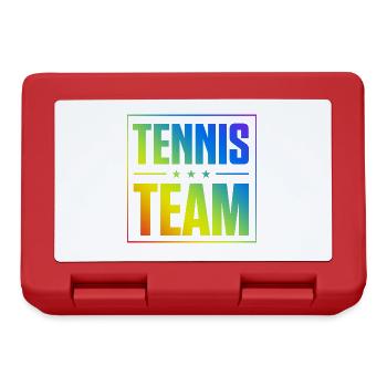 Équipe de tennis - Boîte à goûter - rouge - Devant
