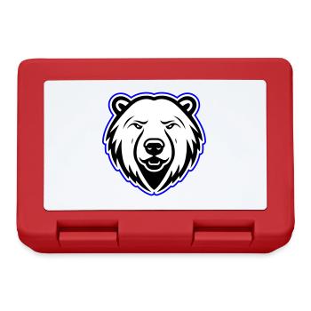 Polar Bear Head Polar Bear - Lunchbox - red - Front