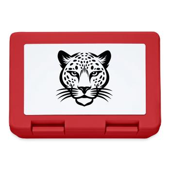 Tête de guépard - Boîte à goûter - rouge - Devant
