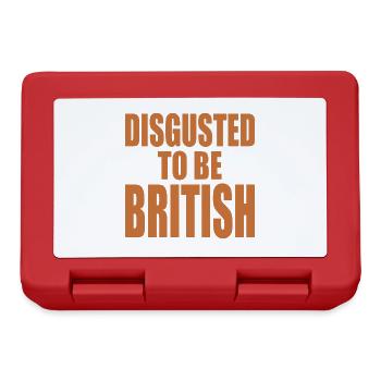 disgusted to be british - Boîte à goûter - rouge - Devant