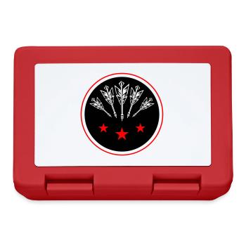 Darts Team Dartpfeile Symbol - Brotdose - Rot - Vorne