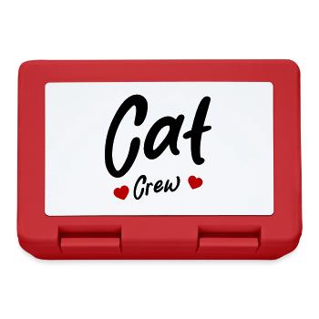 Coeur d’équipage de chat - Boîte à goûter - rouge - Devant
