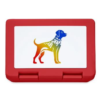 Dalmatian Dog Colorful - Lunchbox - red - Front
