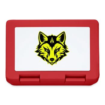 Fox Head Portrait Icon - Lunchbox - red - Front