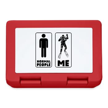 Diving I Saying - Lunchbox - red - Front