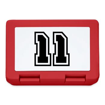 11 Number symbol - Lunchbox - red - Front