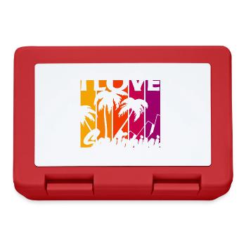I love Santorini - Lunchbox - red - Front