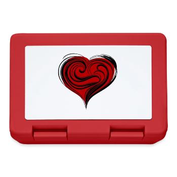Symbole du cœur Amour - Boîte à goûter - rouge - Devant