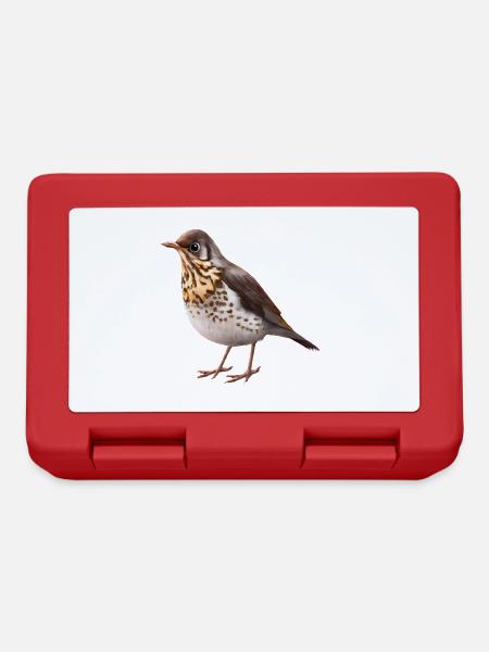 Grive oiseau - Boîte à goûter - rouge