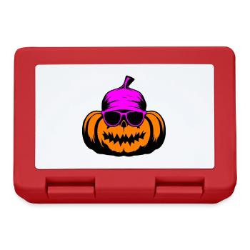 Citrouille Halloween Cool - Boîte à goûter - rouge - Devant