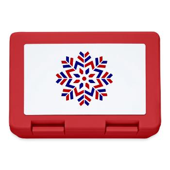 Icône de flocon de neige - Boîte à goûter - rouge - Devant