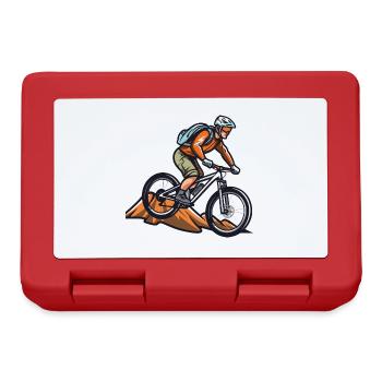 Mountainbiker Sport Mountainbike - Brotdose - Rot - Vorne