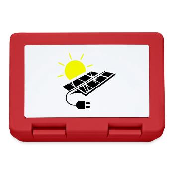 Photovoltaic System Solar Energy - Lunchbox - red - Front