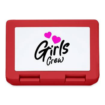 Girls Crew Herz - Brotdose - Rot - Vorne
