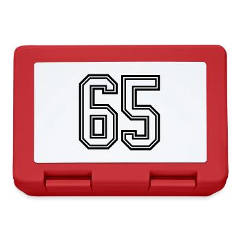 65 number symbol - Lunchbox - red - Front