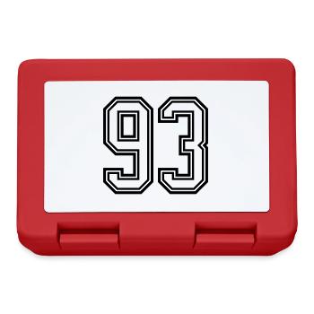 93 Number Symbol - Lunchbox - red - Front