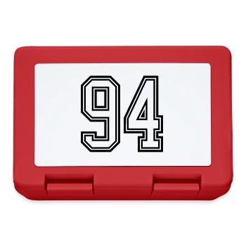 94 Number Symbol - Lunchbox - red - Front