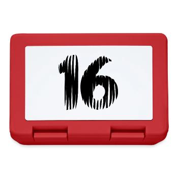 16 number jersey - Lunchbox - red - Front