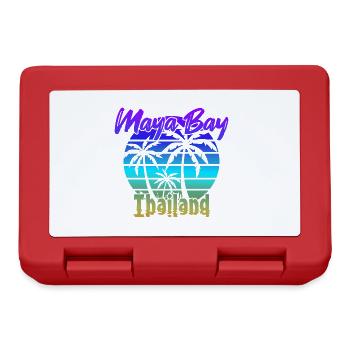Vintage Maya Bay Thaïlande - Boîte à goûter - rouge - Devant