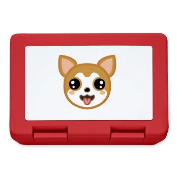 Cute Chihuahua dog - Lunchbox - red - Front