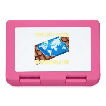 Travelling with a chocolate bar - Lunchbox - pink - Front