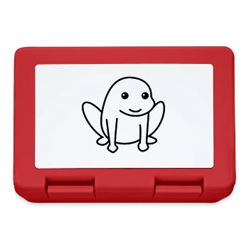 Frog Comic Animal - Lunchbox - red - Front