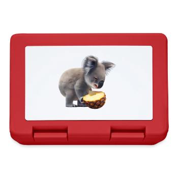 Koala and pineapple - Lunchbox - red - Front