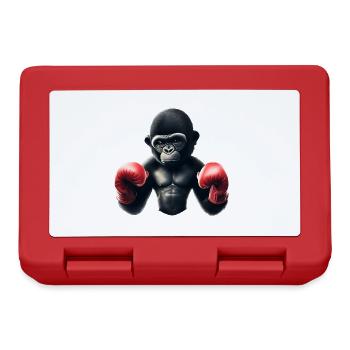 Boxer Gorille - Boîte à goûter - rouge - Devant