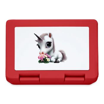 Joli bouquet d’odeurs de licorne - Boîte à goûter - rouge - Devant