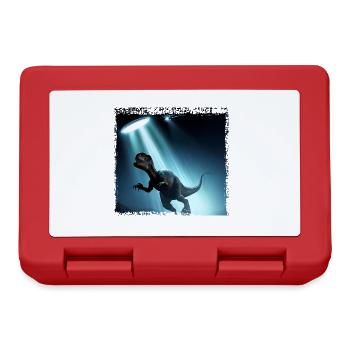 UFO meets dinosaur - Lunchbox - red - Front