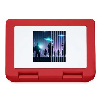 UFO sighting in the city - Lunchbox - red - Front