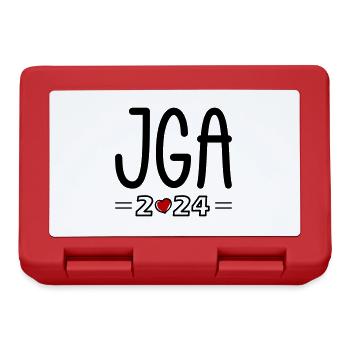 Ibiza 2024 Herz - Brotdose - Rot - Vorne