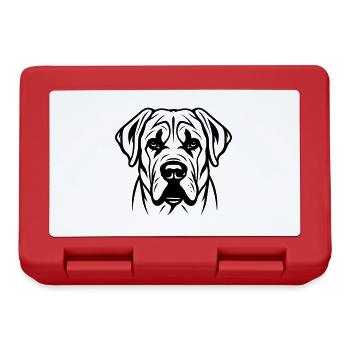 Kangal Hund Kopf - Brotdose - Rot - Vorne
